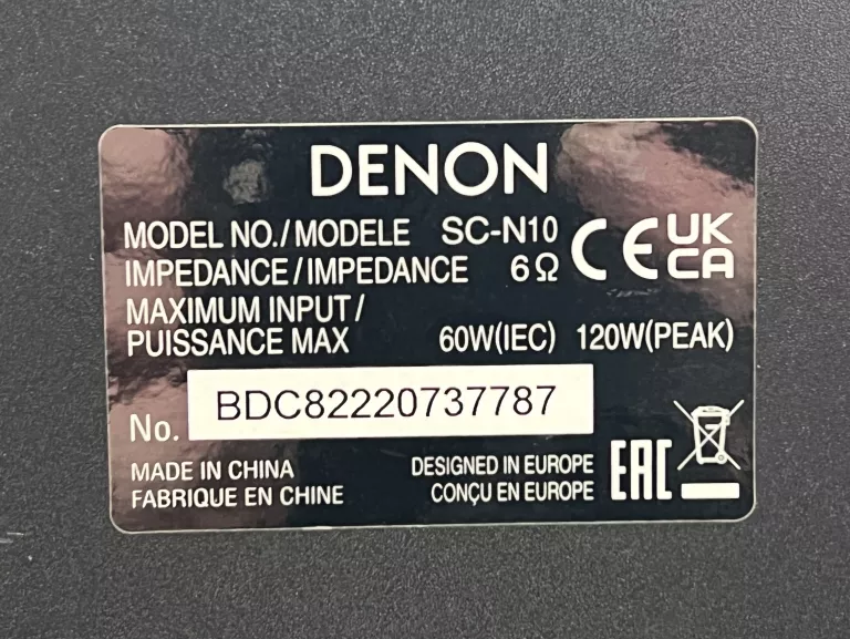 SYSTEM STEREO DENON INFERNO CEOL RCD-N11 130W WI-FI BLUETOOTH FM DAB
