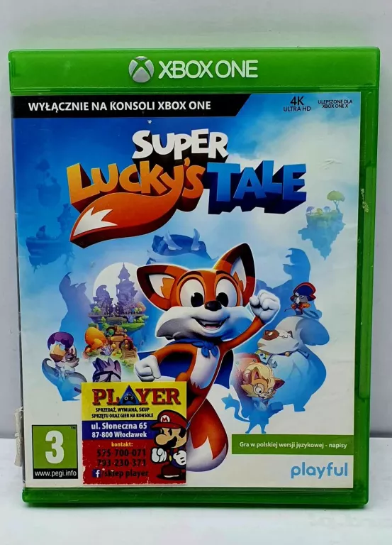 GRA XBOX ONE SUPER LUCKY TALE PEGI 3
