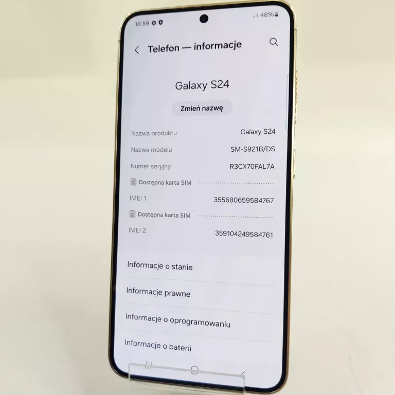 SMARTFON SAMSUNG GALAXY S24 8 GB / 128 GB 5G SZARY @@OPIS@@