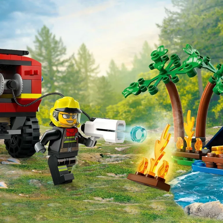 KLOCKI LEGO 60412 | TERENOWY WÓZ STRAŻACKI Z ŁODZIĄ RATUNKOWĄ