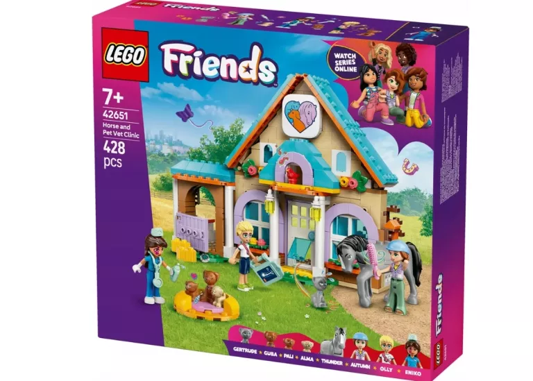 KLOCKI ZESTAW LEGO FRIENDS 42651 KOŃ I LECZNICA DLA ZWIERZĄT