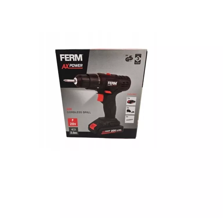 WKRĘTARKA AKUMULATOROWA FERM CDM1191 + AKU 2.0 AH