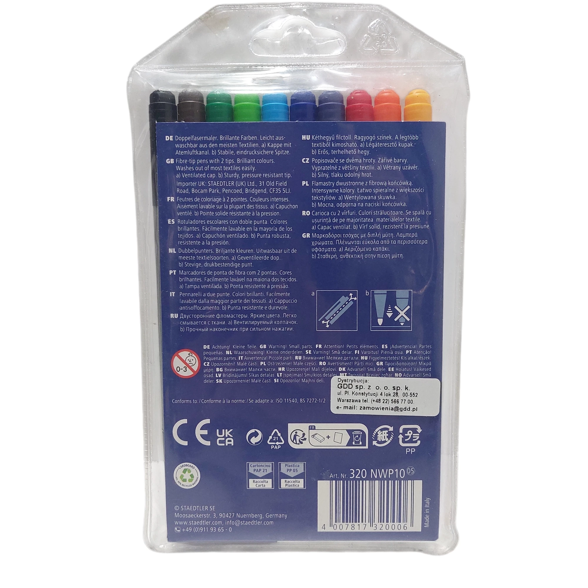 flamaster-dwustronny-nc10-w-etui-staedtler-10kol-ean-gtin-6955342483551