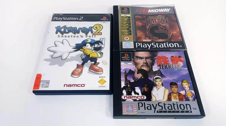 ZESTAW GIER MORTAL KOMBAT TRILOGY PSX / TEKKEN PSX / KLONOA 2 PS2