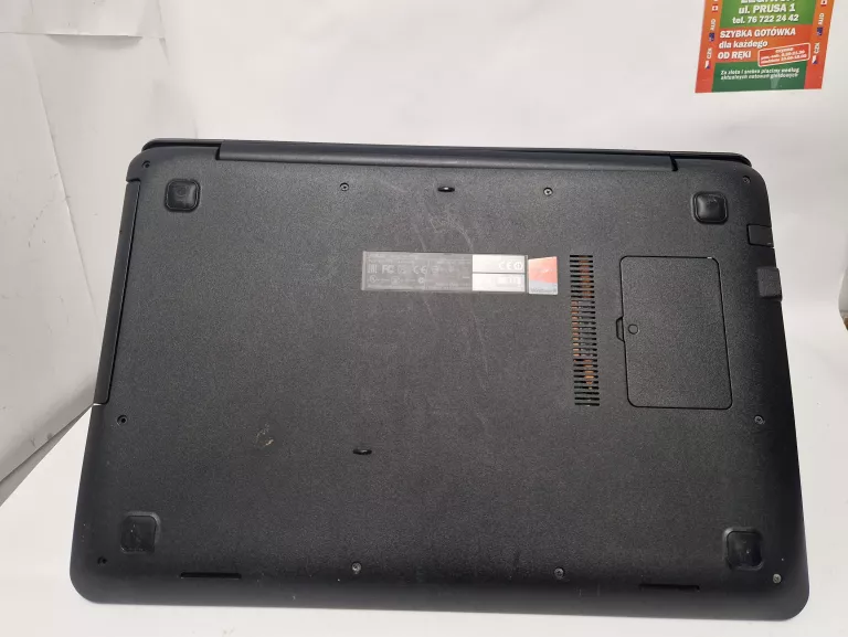 LAPTOP ASUS F555L -DZIAŁA TYLKO POD ZASILACZEM-