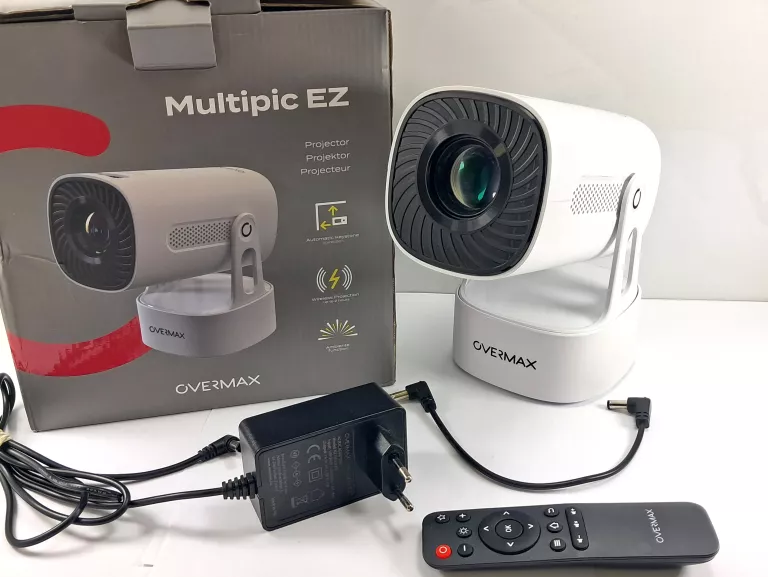 PROJEKTOR RZUTNIK MOBILNY OVERMAX MULTIPIC EX 4K ANDROID KOMPLET