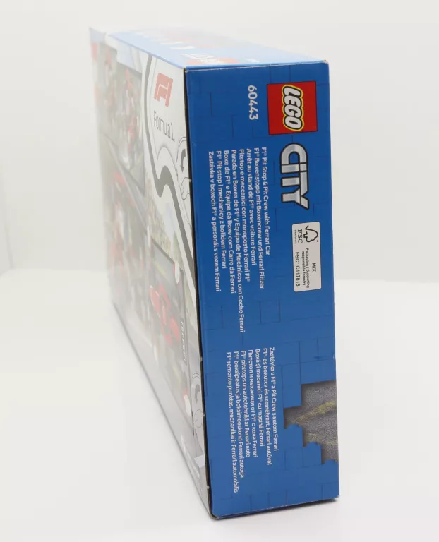 LEGO CITY 60443 PIT STOP CITY 60443 F1 I PERSONEL FERRARI