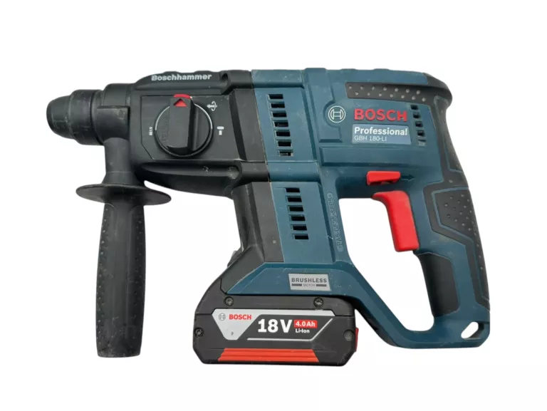 MŁOTOWIERTARKA BOSCH GBH 180-LI 18V 2,0J SDS-PLUS + AKU 4AH + ŁADOWARKA
