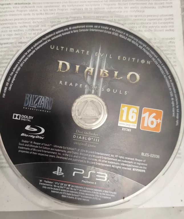 PS3 DIABLO REPER OF SOULS