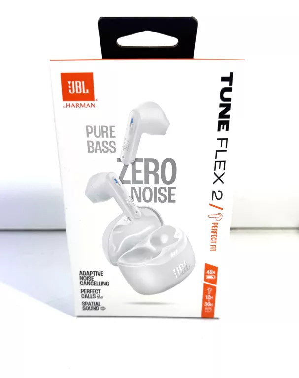 SŁUCHAWKI DOKANAŁOWE JBL TUNE FLEX 2 ANC BIAŁE