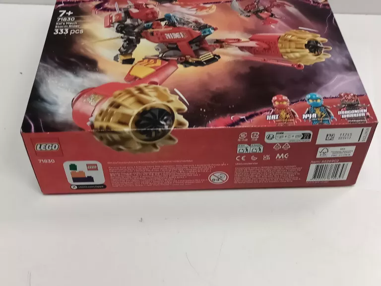 KLOCKI LEGO NINJAGO - BURZOWY JEŹDZIEC-MECH KAIA 71830 !STAN BDB!