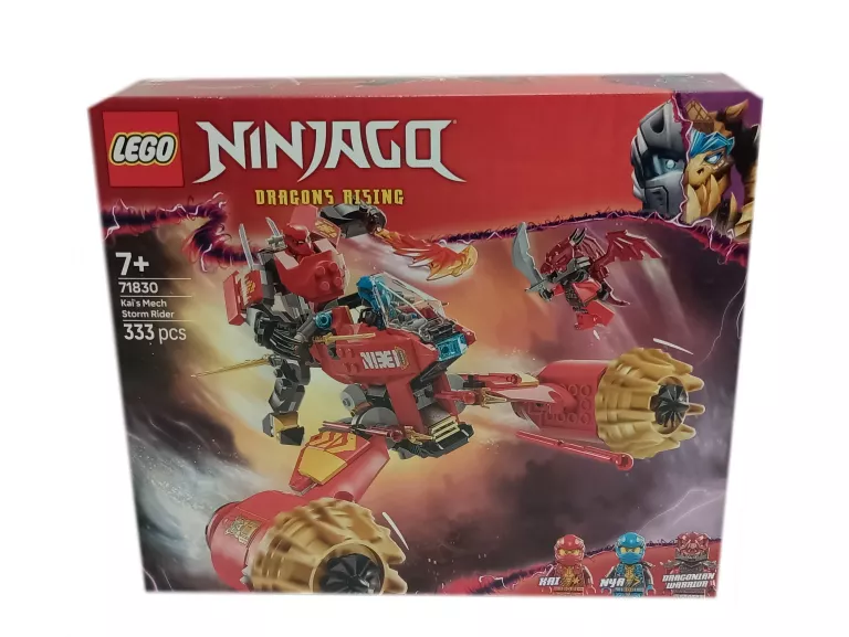 KLOCKI LEGO NINJAGO - BURZOWY JEŹDZIEC-MECH KAIA 71830 !STAN BDB!