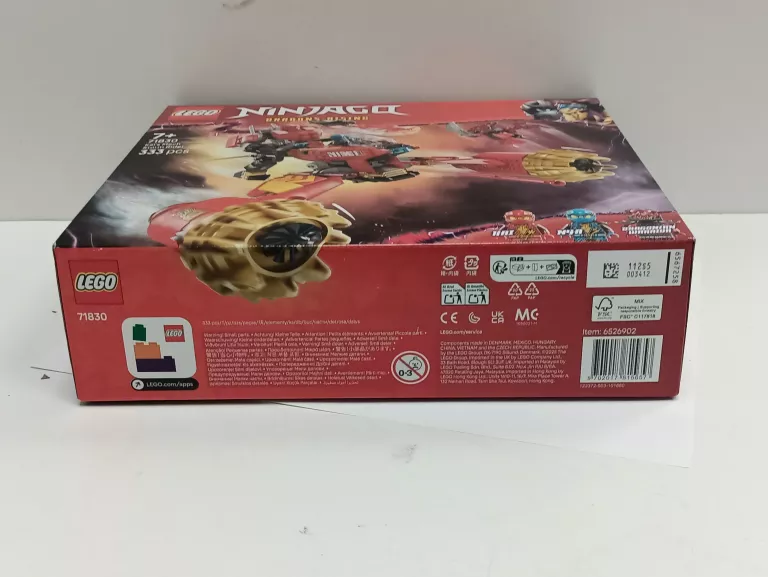 KLOCKI LEGO NINJAGO - BURZOWY JEŹDZIEC-MECH KAIA 71830 !STAN BDB!
