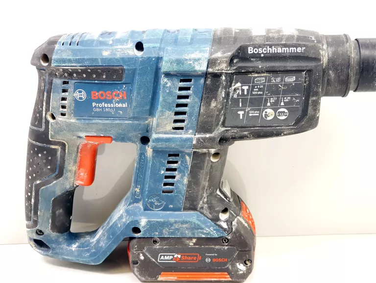 MŁOTOWIERTARKA BOSCH GBH 180-LI + AKU 4,0AH + ŁADOWARKA + WALIZKA