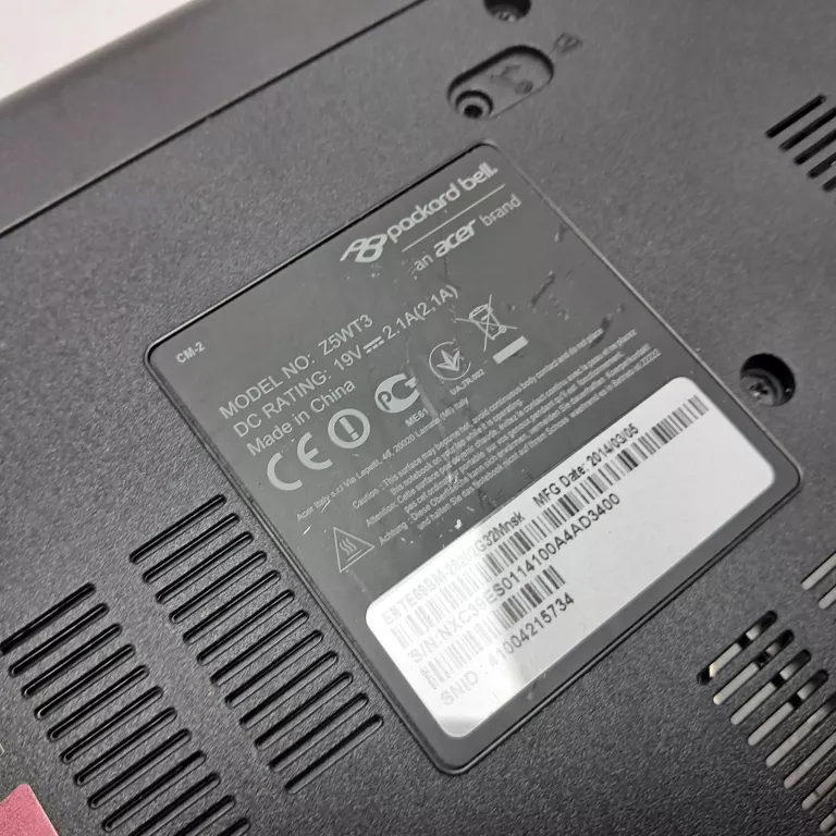 LAPTOP PACKARD BELL Z5WT3 2/320