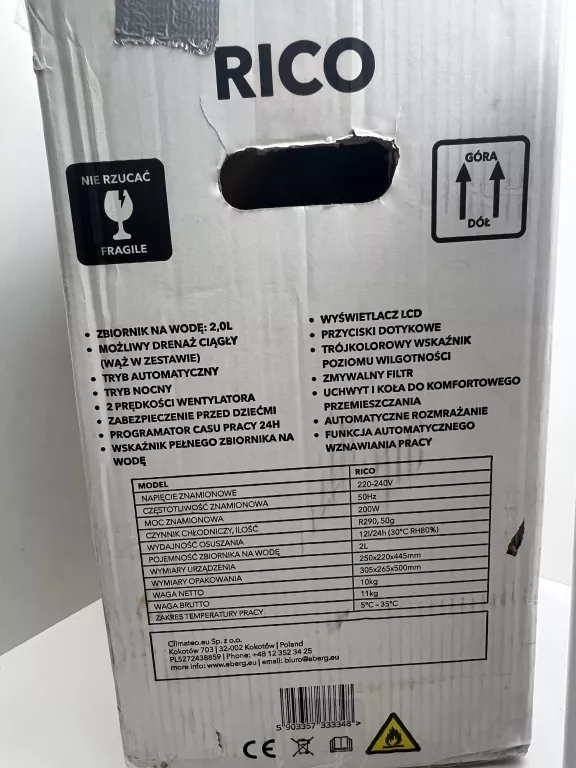 OSUSZACZ POWIETRZA EBERG RICO