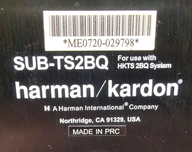 SUBWOFER HARMAN SUB-TS2BQ
