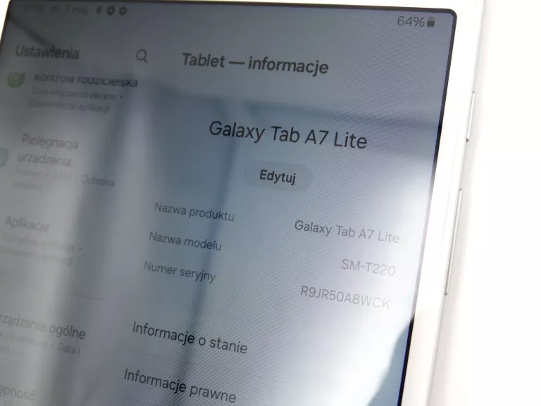TABLET SAMSUNG GALAXY TAB A7 LITE