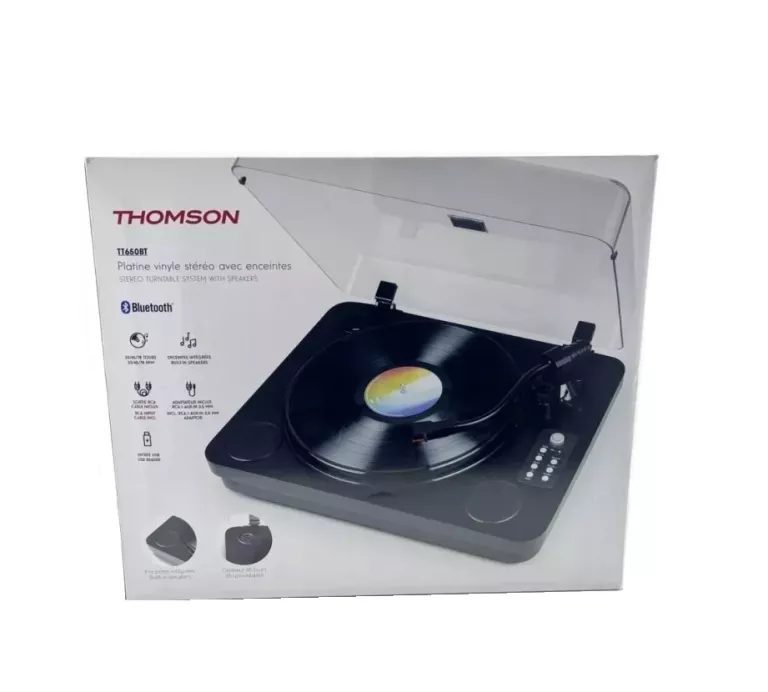 THOMSON TT650BT - GRAMOFON Z WBUDOWANYMI GŁOŚNIKAMI BLUETOOTH I USB