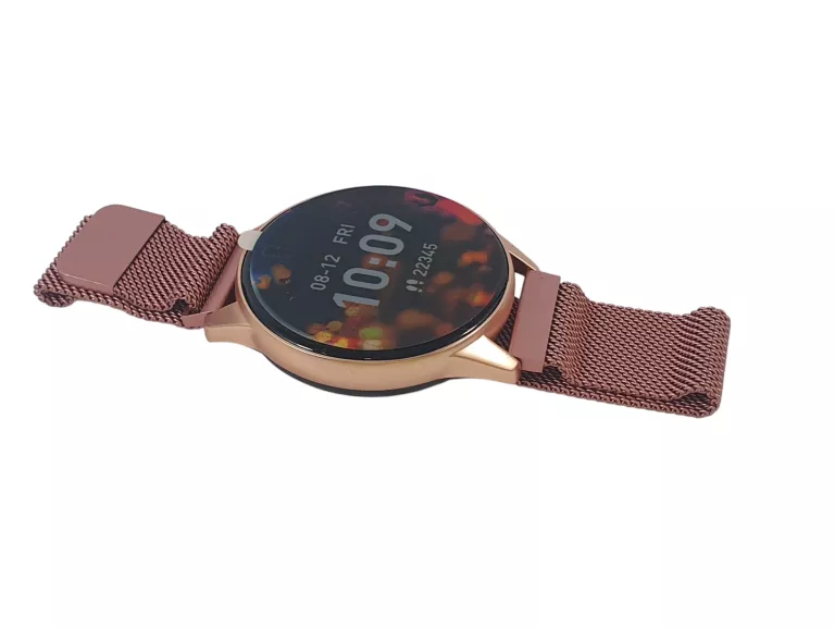 SMARTWATCH FOREVER ACTIVE FOREVIGO SB-310 OKRĄGŁY DWA PASKI RÓŻOWO-ZŁOTY