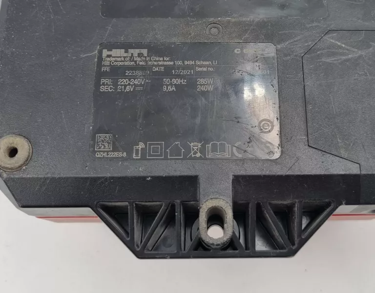 ŁADOWARKA HILTI C 6--22 + AKUMULATOR HILTI B 22-170 21.6V 7.90AH