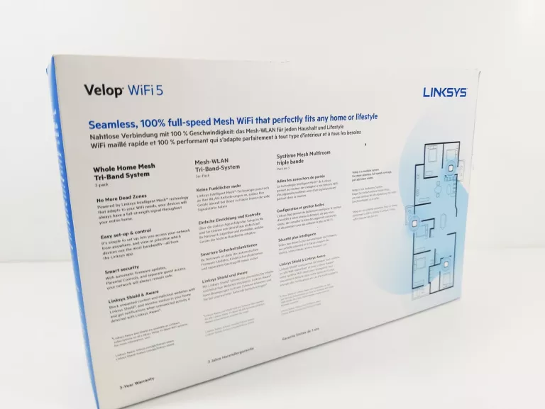 ROUTER LINKSYS WHW0303B 802.11AC (WI-FI 5) KOMPLET