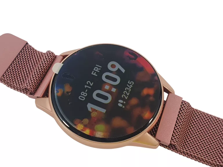 SMARTWATCH FOREVER ACTIVE FOREVIGO SB-310 OKRĄGŁY DWA PASKI RÓŻOWO-ZŁOTY