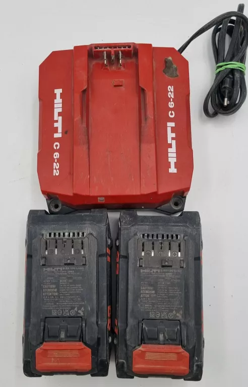 ŁADOWARKA HILTI C 6--22 + AKUMULATOR HILTI B 22-170 21.6V 7.90AH