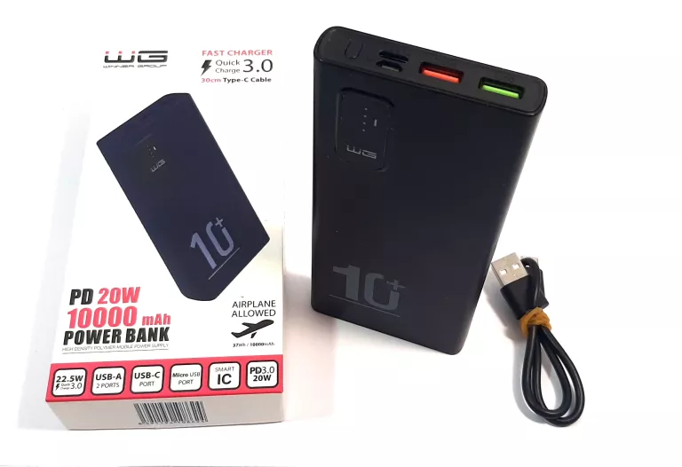 POWERBANK WG 10000 MAH 3.0 QUICK CHARGE