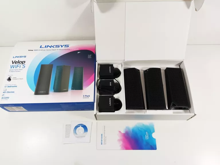 ROUTER LINKSYS WHW0303B 802.11AC (WI-FI 5) KOMPLET