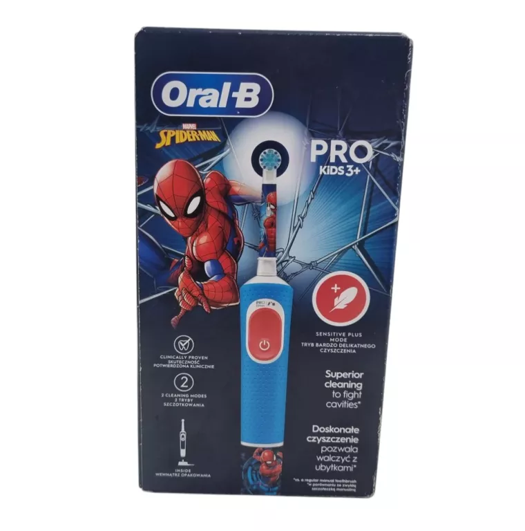 ELEKTRYCZNA SZCZOTECZKA DO ZĘBÓW ORAL-B PRO KIDS 3+ SPIDER-MAN