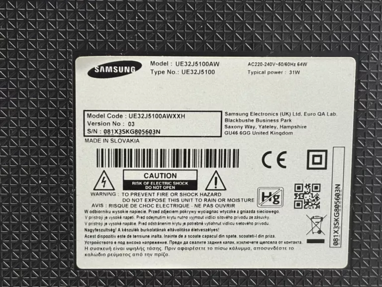 TELEWIZOR SAMSUNG UE32J5100 32" LED FULL HD 50HZ + PILOT