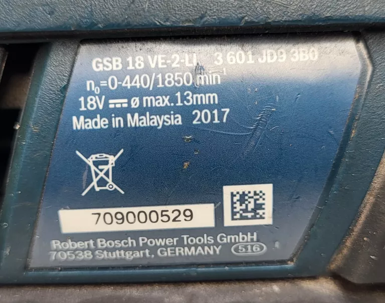 WKRĘTARKA BOSCH 18 V GSB 18 VE-2-LI ZESTAW ŁADOWARKA + AKU 5AH +AKU4AH