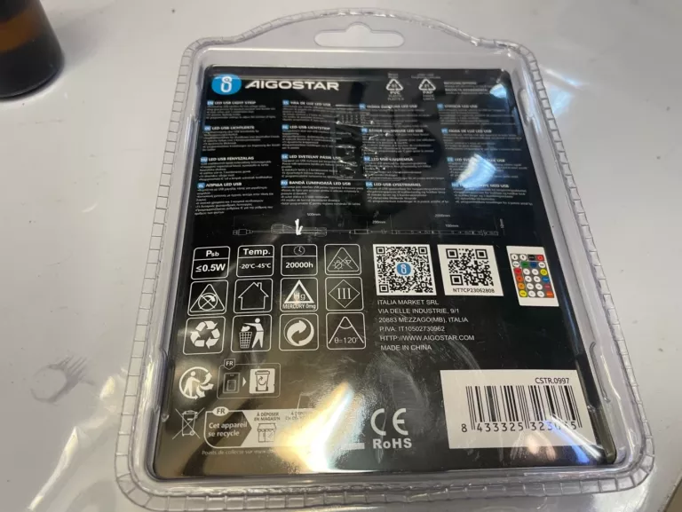 TAŚMA LED 2M RGB Z PILOTEM