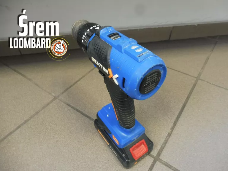 WKRĘTARKA DEXTER 20VID3-60BLA.1, 2 AKU, ŁADOWARKA, STAN DB!