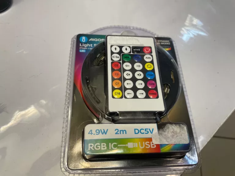 TAŚMA LED 2M RGB Z PILOTEM