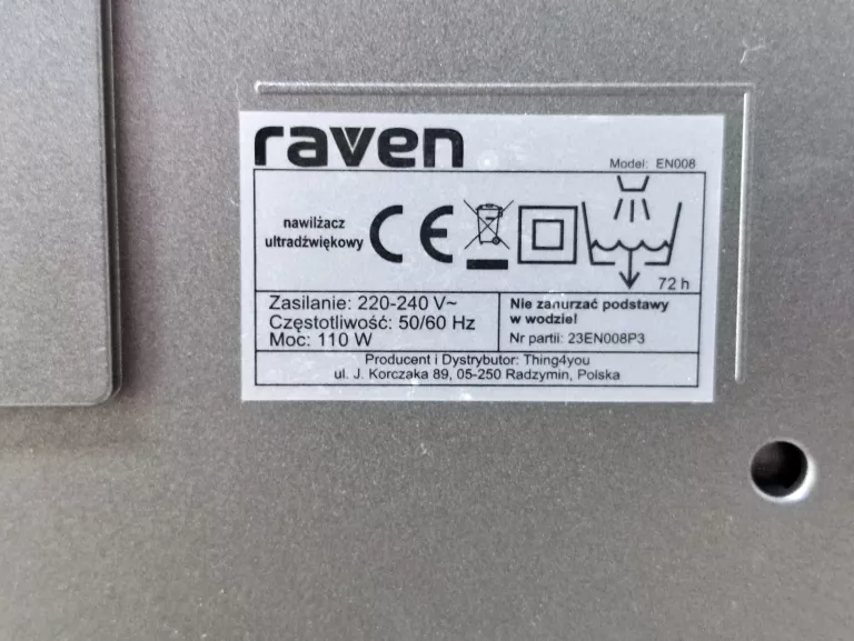 NAWILŻACZ ULTRADŹWIĘKOWY RAVEN EN008
