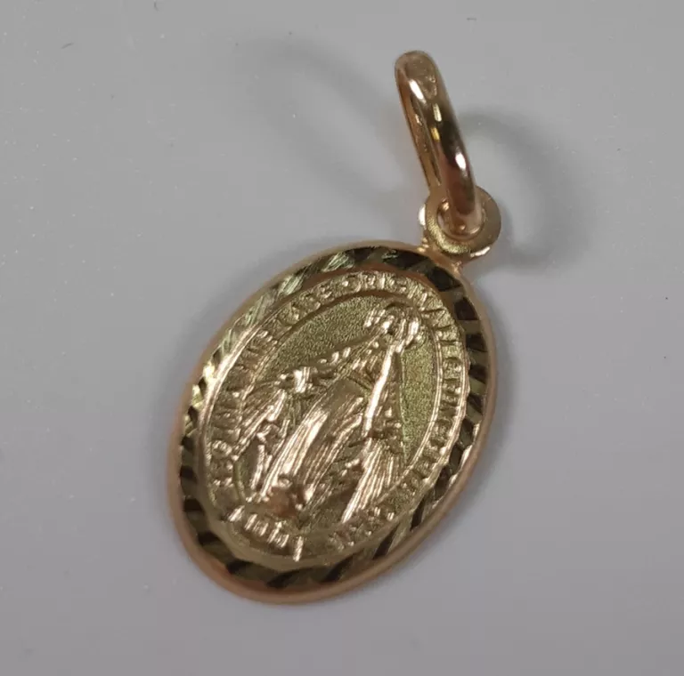ZŁOTA ZAWIESZKA MEDALIK 14K