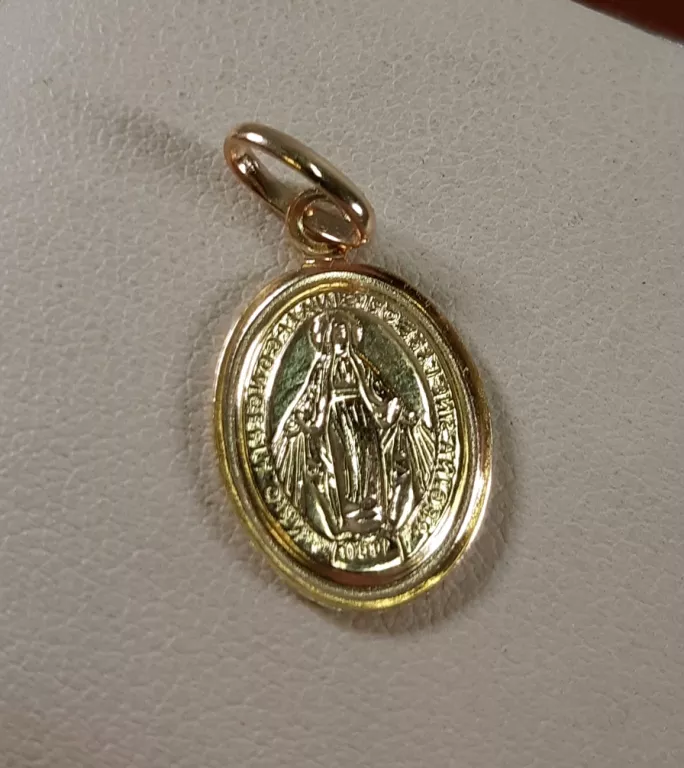 ZŁOTA ZAWIESZKA MEDALIK 14K