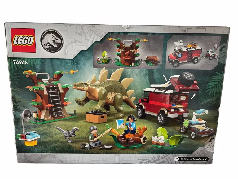 LEGO JURASSIC WORLD DINOMISJE: ODKRYCIE STEGOZAURA PARK JURAJSKI 420 EL.