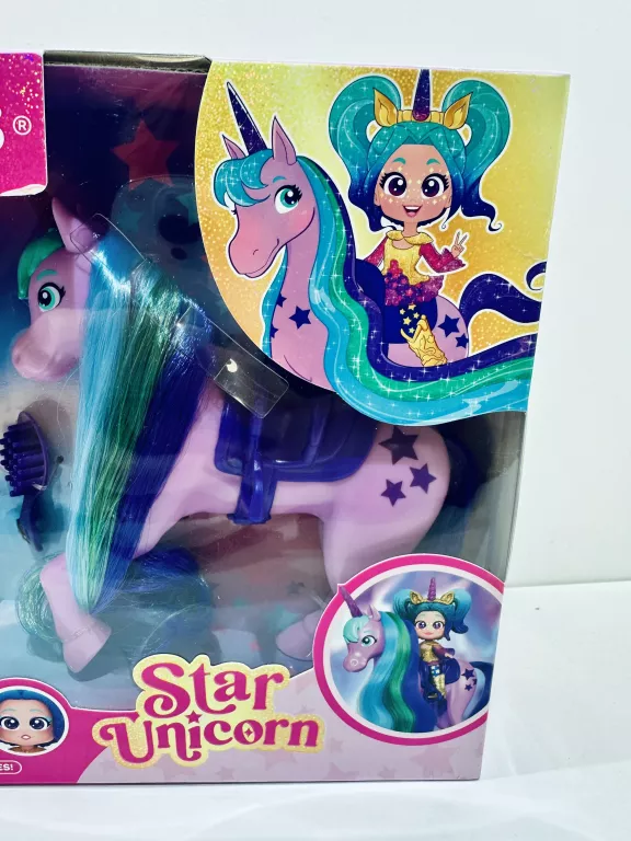 KOOKYLOOS ZESTAW STAR UNICORN GWIEZDNY JEDNOROŻEC LALKA AURORA LELECZKA