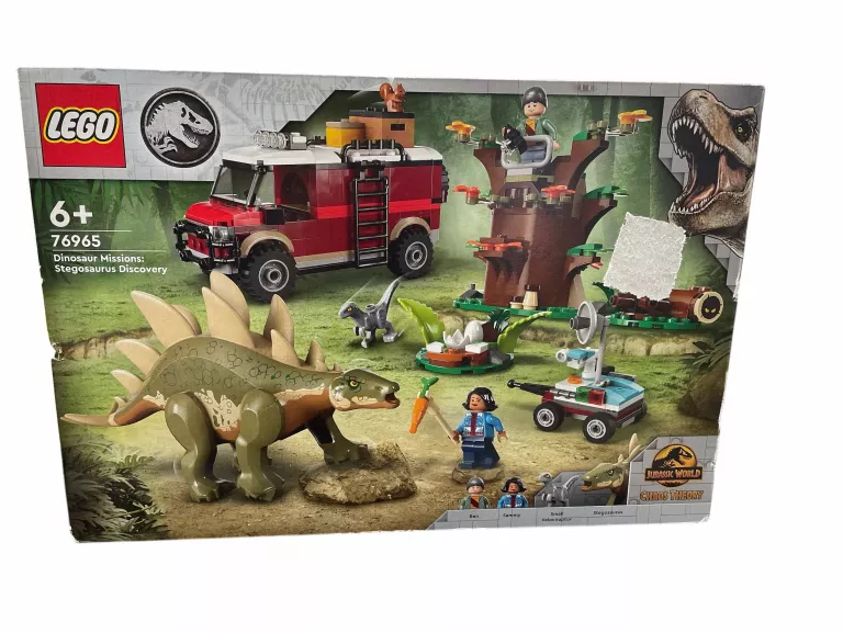 LEGO JURASSIC WORLD DINOMISJE: ODKRYCIE STEGOZAURA PARK JURAJSKI 420 EL.