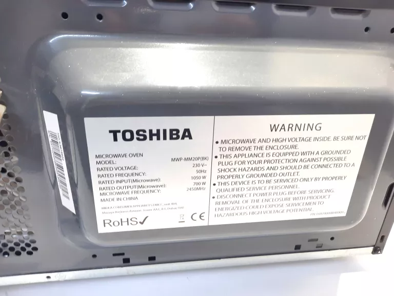 MIKROFALÓWKA TOSHIBA MWP-MM20P(BK)