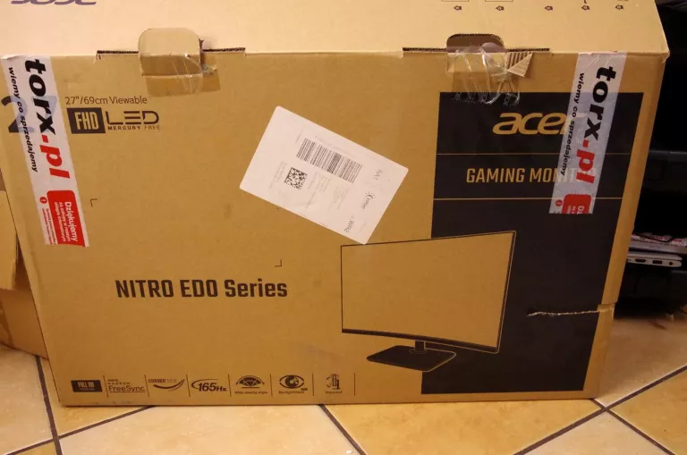 ZAKRZYWIONY MONITOR ACER ED270RPBIIPX ED270R CZARNY 165HZ 27 CALI ZESTAW