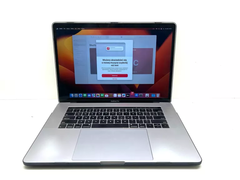 LAPTOP APPLE MACBOOK PRO 15,4 INTEL CORE I7 16 / 512 GB SREBRNY
