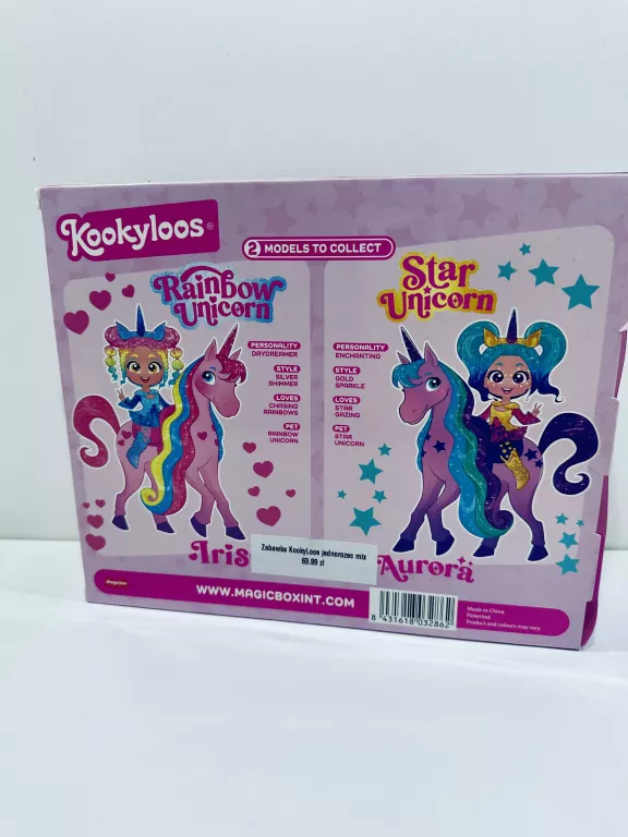 KOOKYLOOS ZESTAW STAR UNICORN GWIEZDNY JEDNOROŻEC LALKA AURORA LELECZKA
