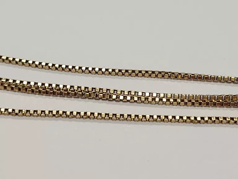ZLOTY ŁAŃCUSZEK KOSTKA 2,12G ZŁOTO 14K 585 45 CM