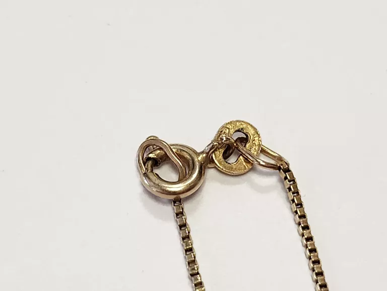 ZLOTY ŁAŃCUSZEK KOSTKA 2,12G ZŁOTO 14K 585 45 CM
