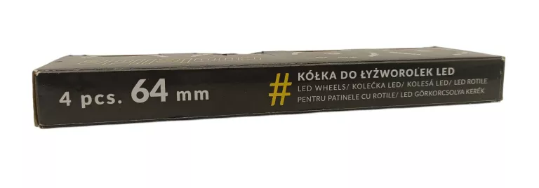 ORYGINALNY ZESTAW KÓŁEK DO ROLEK COOLSLIDE LED WHEEL 64MM 4SZT
