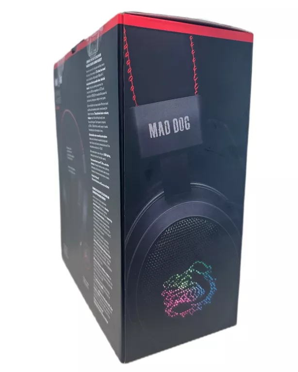 SŁUCHAWKI GAMINGOWE MAD DOG GH600K KOMPLET (PLOMBY)